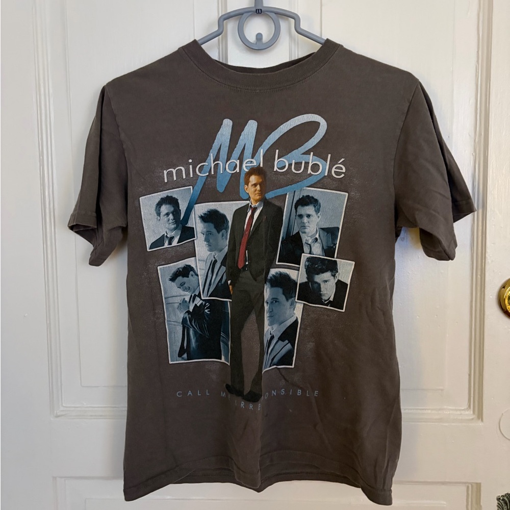 Vintage gray Michael Buble Tour Shirt